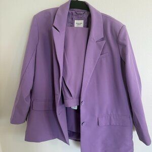 Abercrombie & Fitch Purple Blazer & Pants Set XL